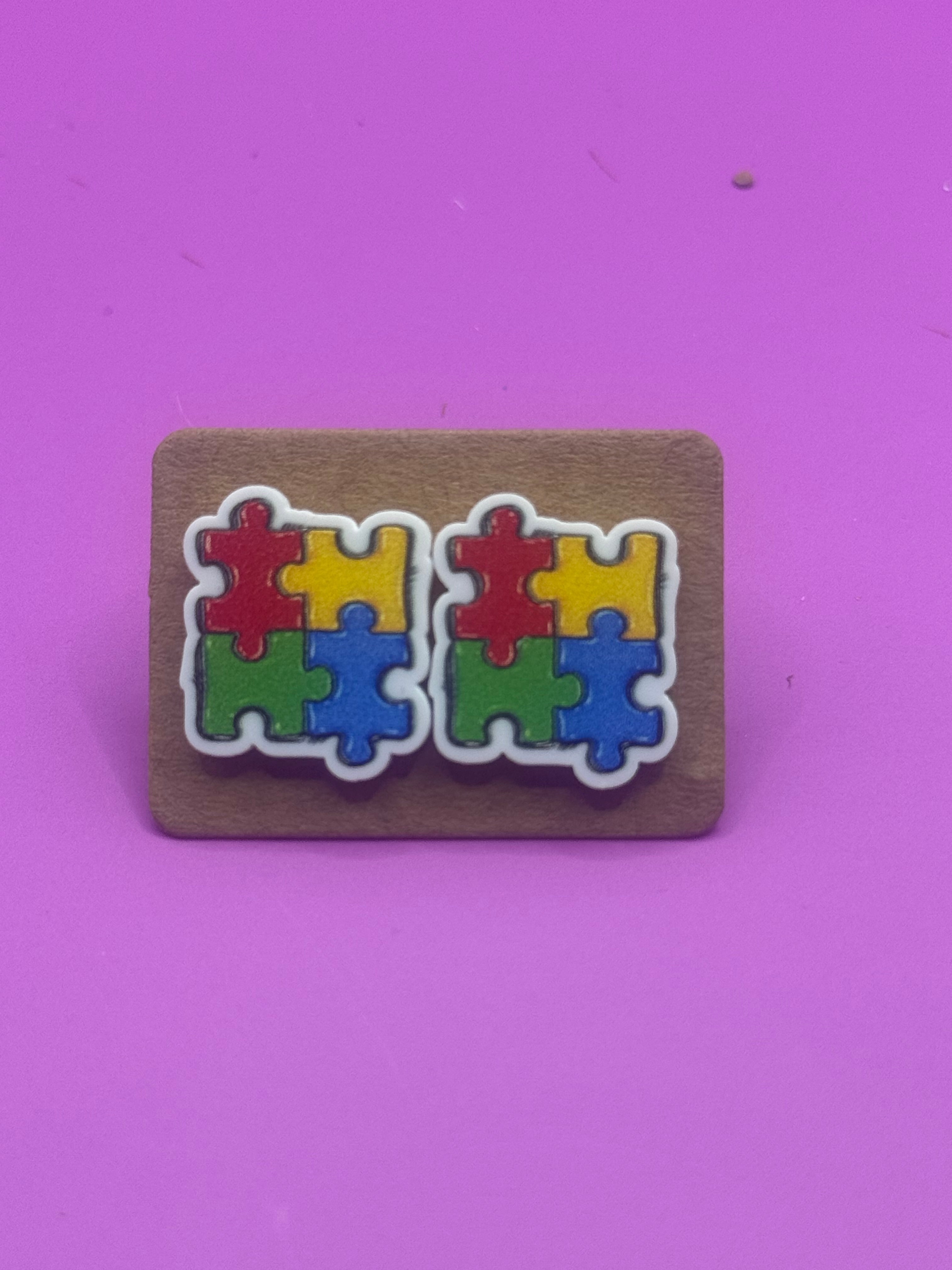 Autism Awareness Earrings