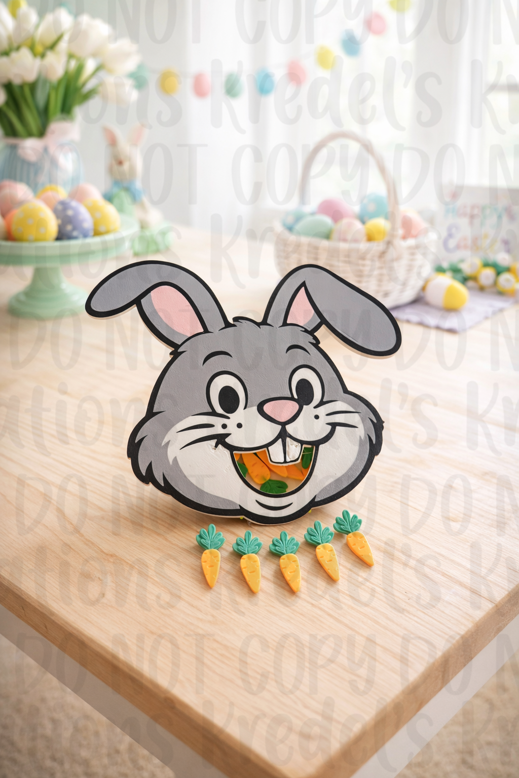 Rabbit Feeder & Carrots