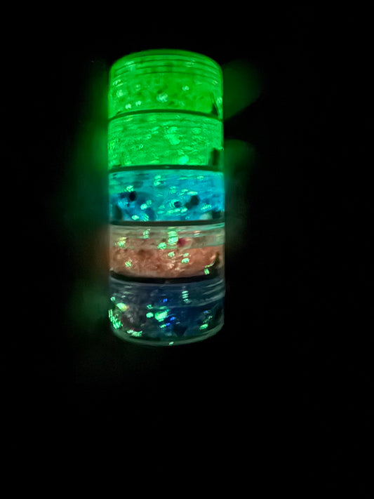 Glow in the Dark Glitter Stack