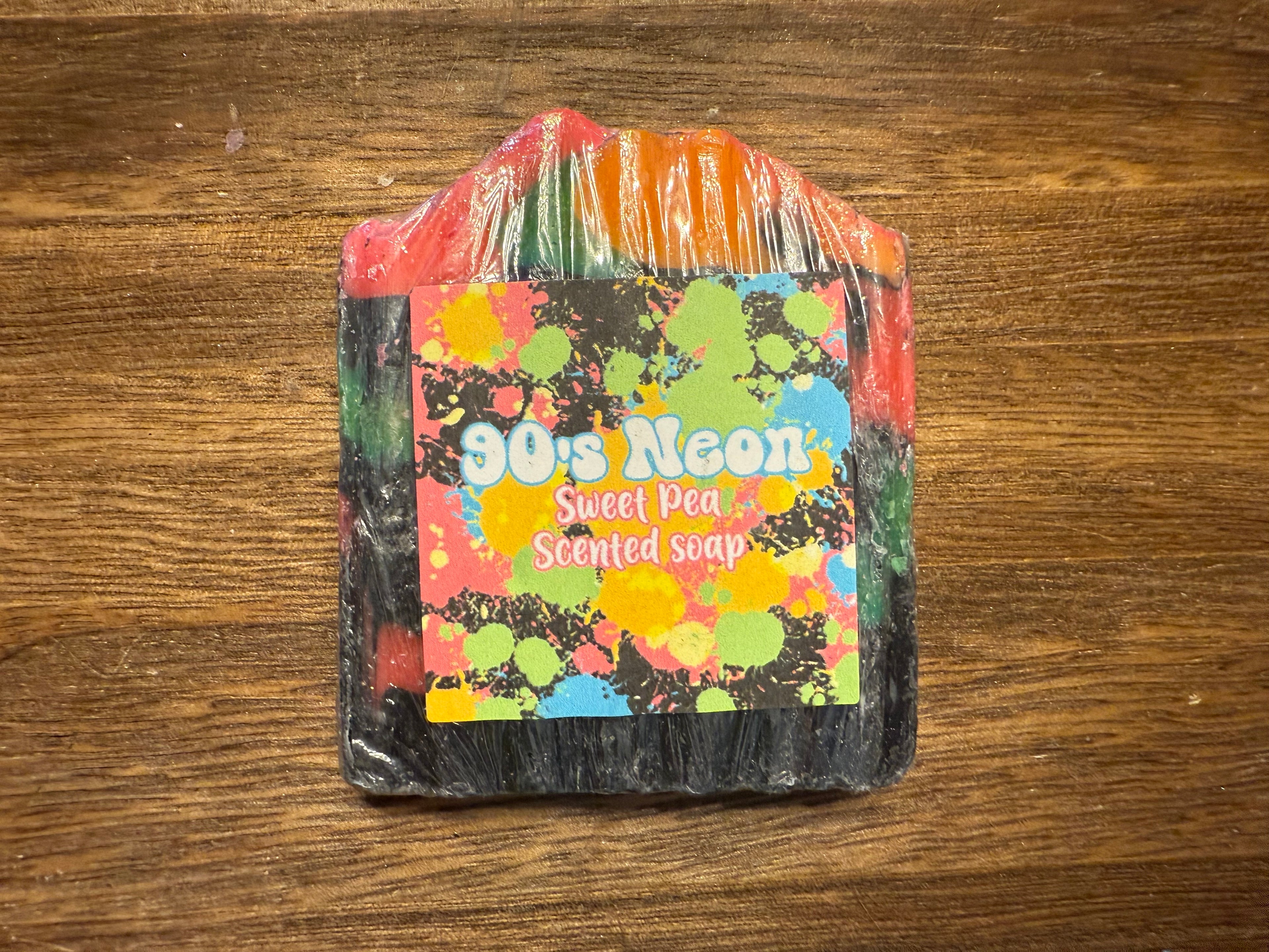90s Neon Sweet Pea Soap