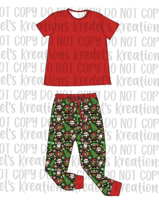 Bamboo Christmas PJ Preorder - Adults
