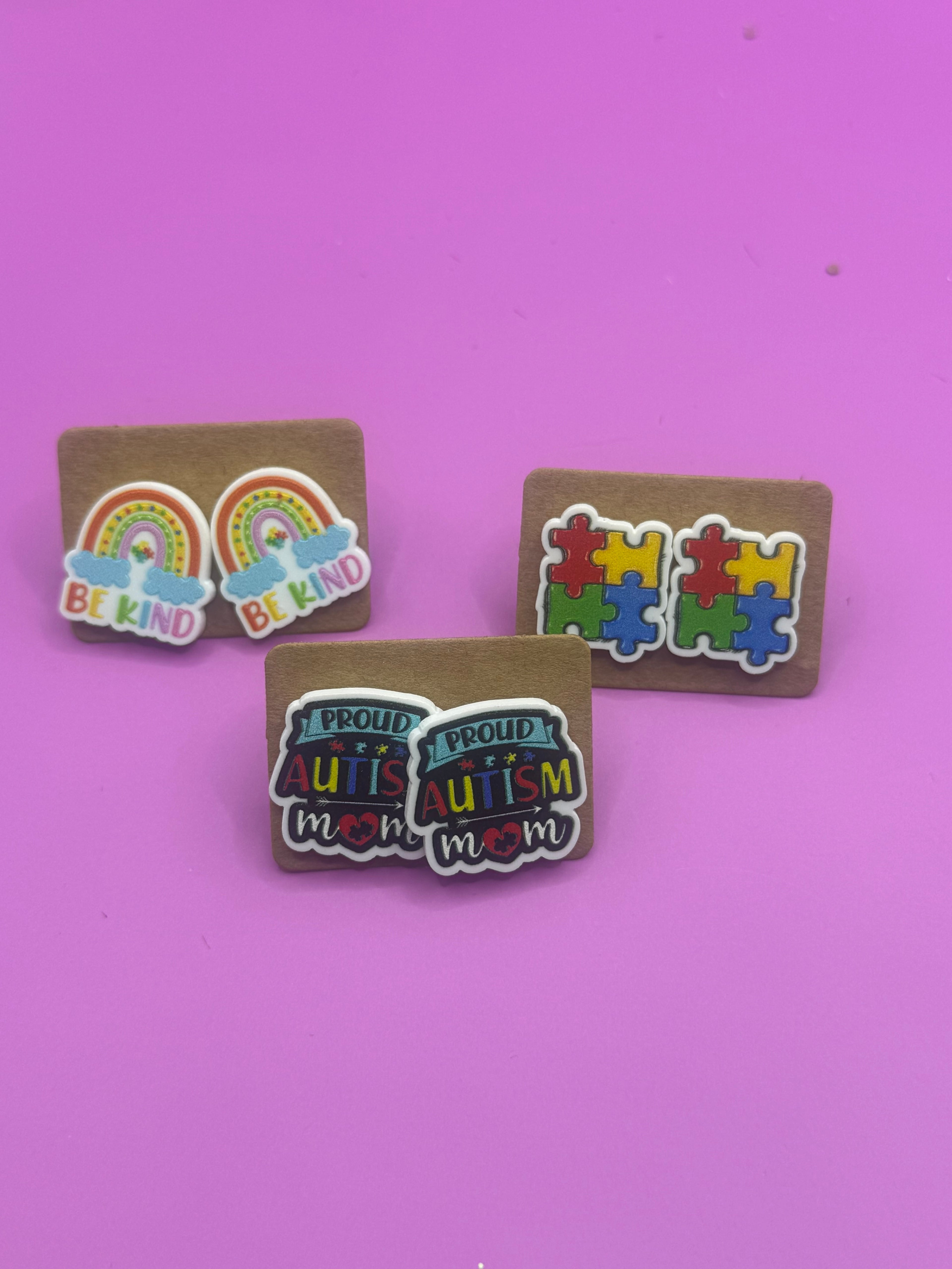 Autism Awareness Earrings