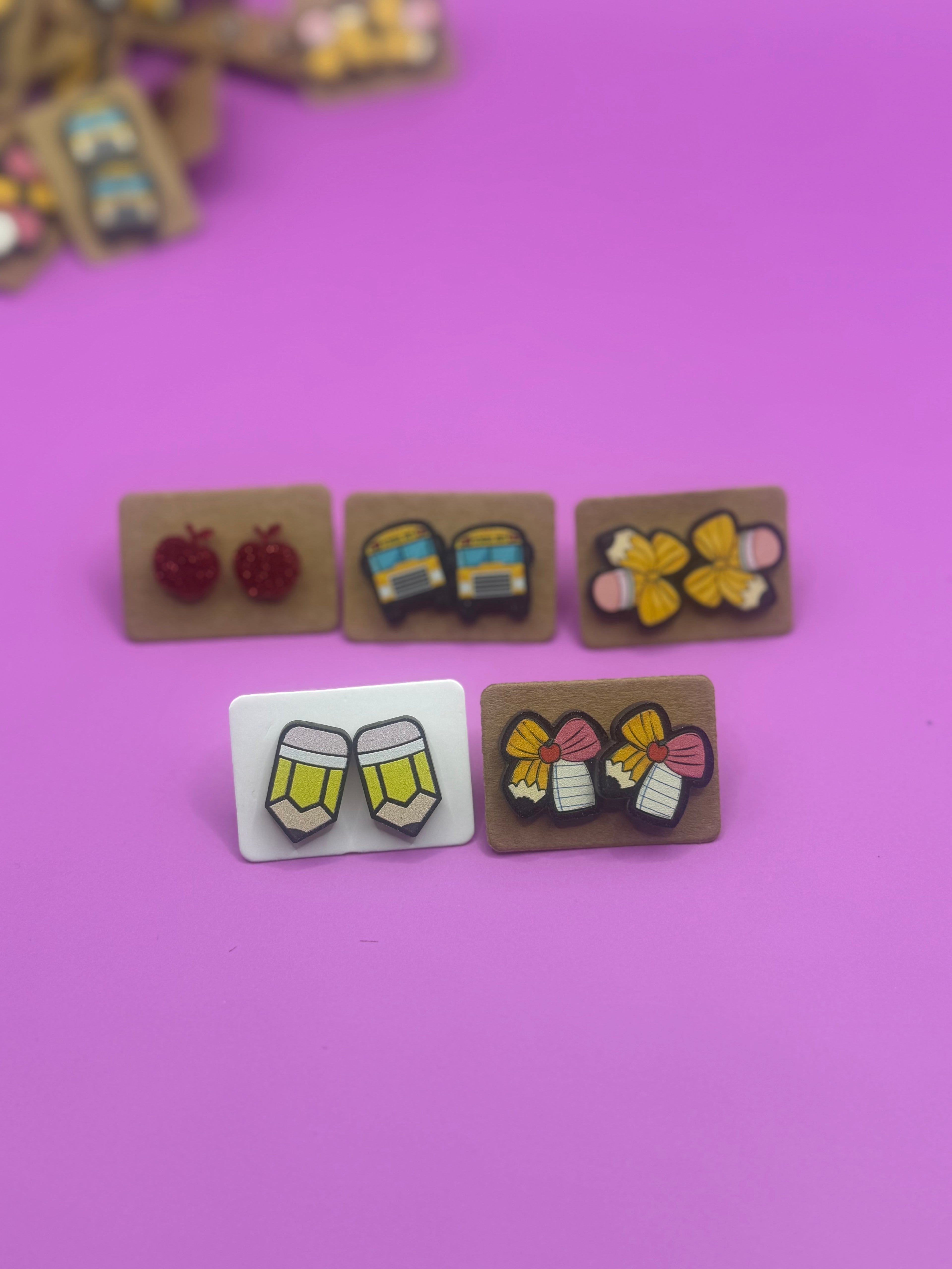 Back to School Earrings