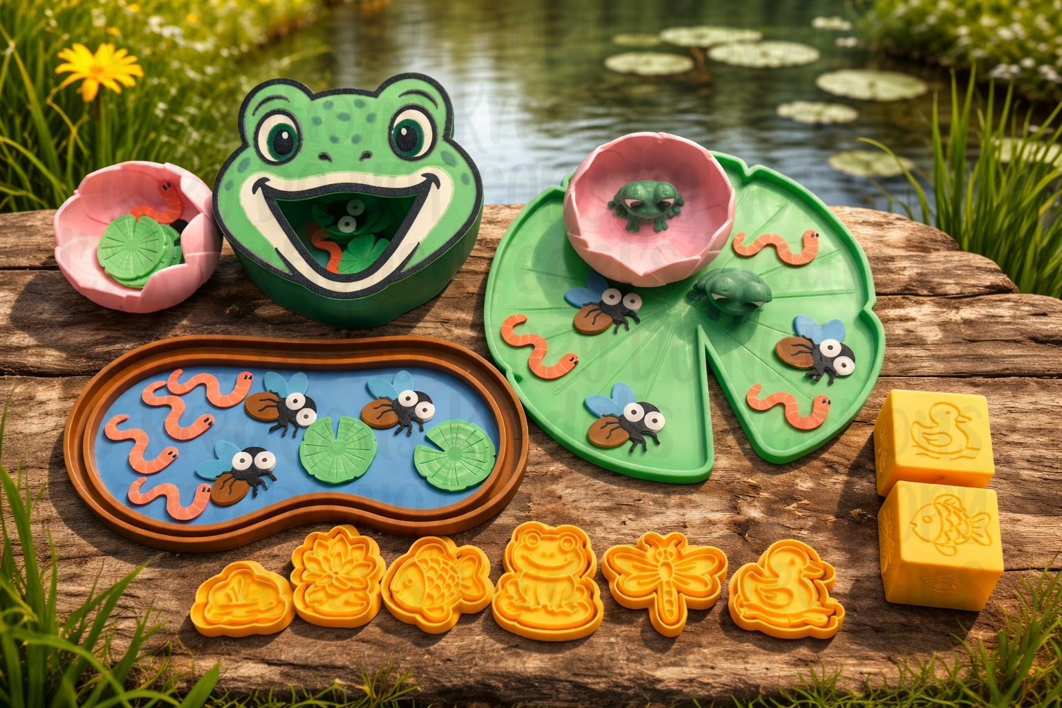 Pond/Frog Theme Sensory Play