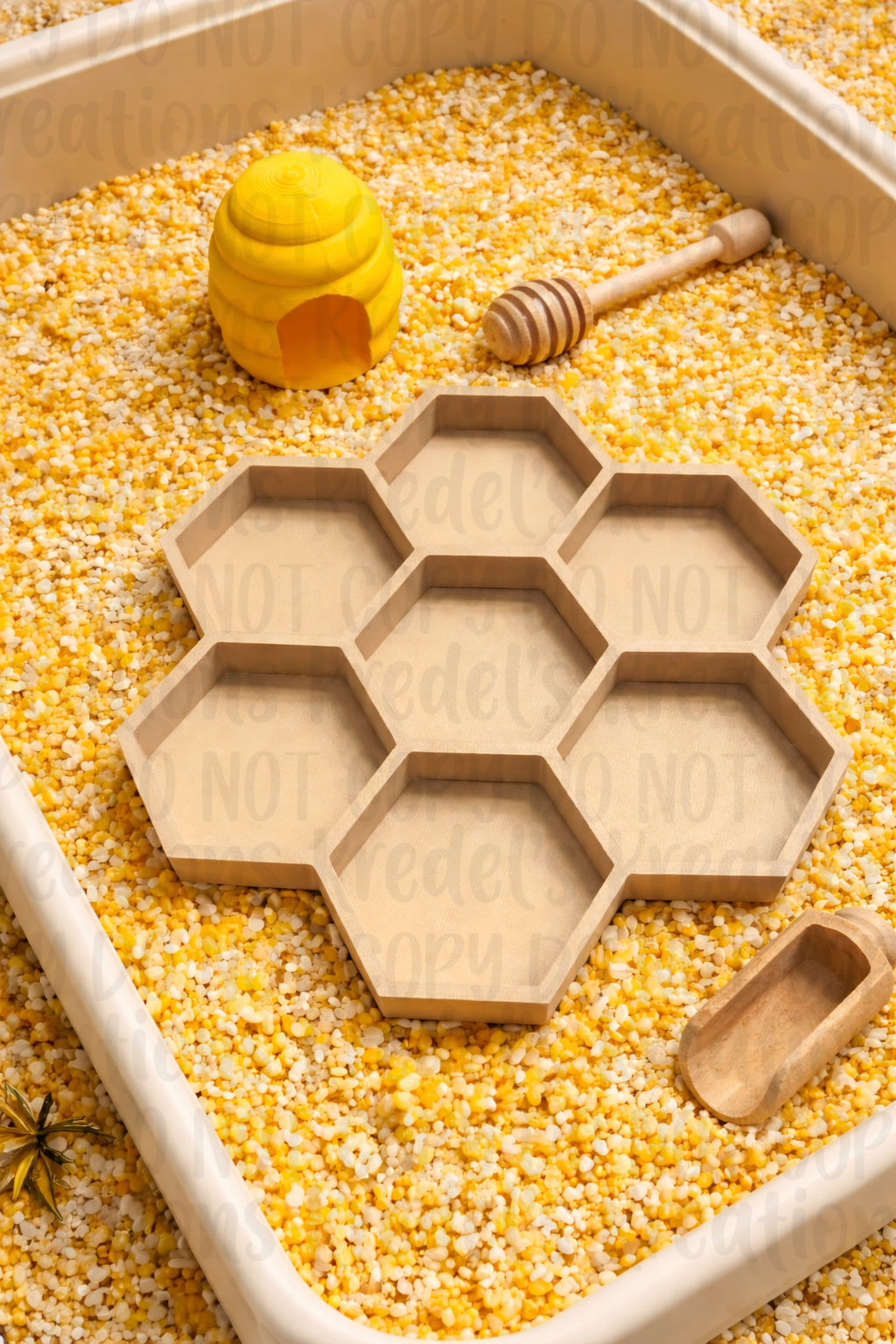 Bee Hive and Honeycomb Tray