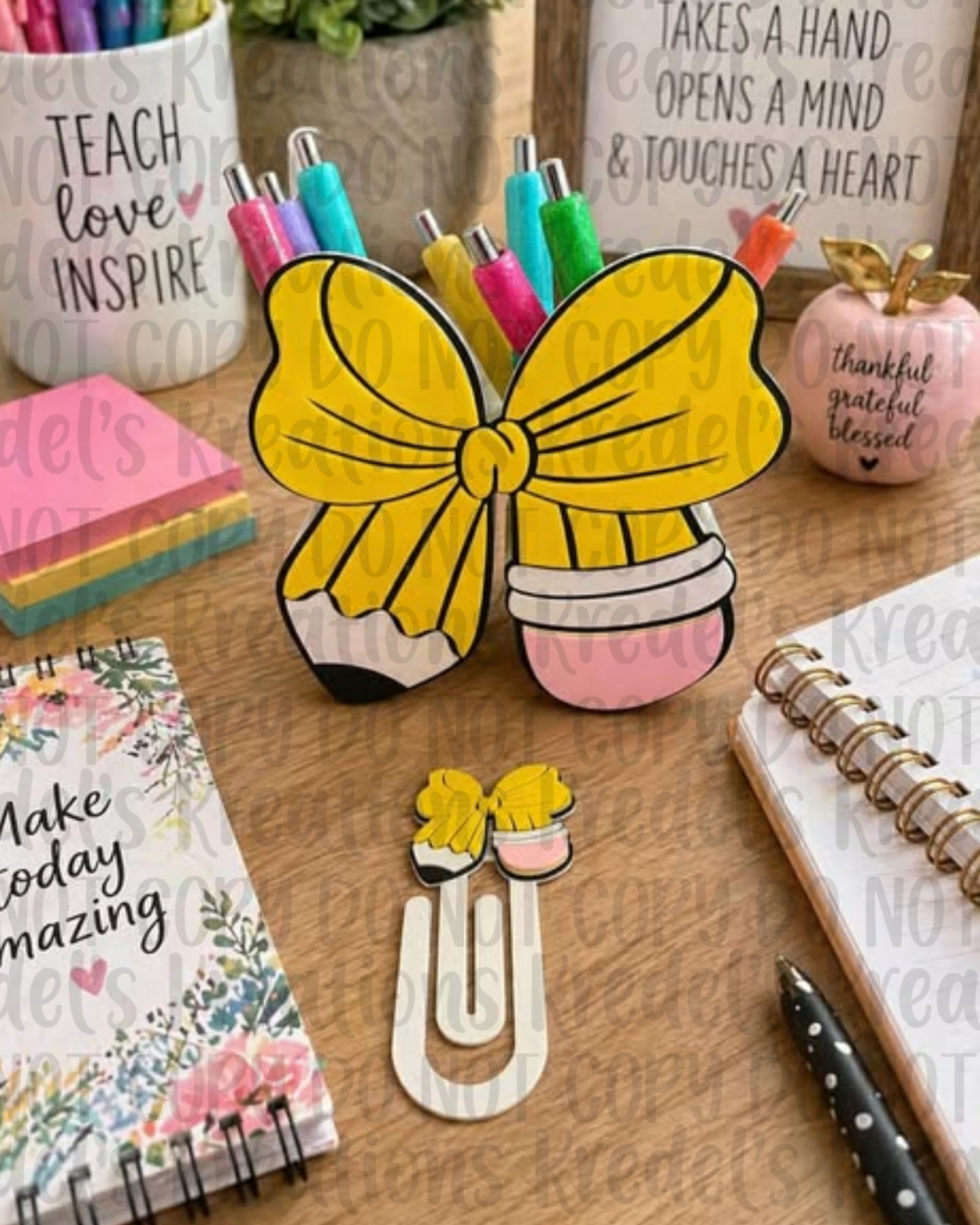 Pencil Bow Desk Accessories